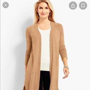 Talbots no close merino wool duster